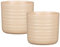 Scheurich Cottage, Blumentopf 2er Set aus Keramik, Farbe: Dry Reed, 16,6 cm Durchmesser, 15,3 cm hoch, 2,6 l Vol.