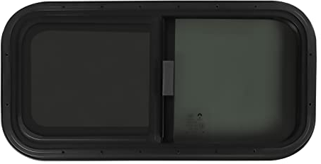 AOOUNGM Caravan - Finestra laterale per roulotte, 700 x 400 mm, per roulotte e camper, colore: nero