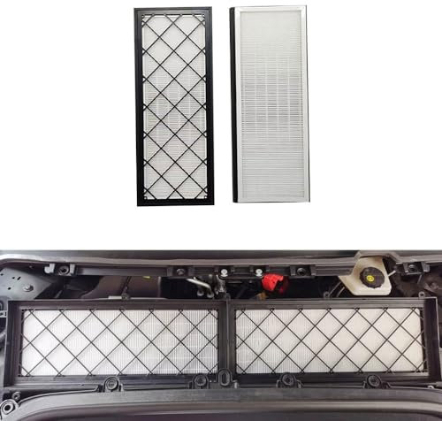 Lot de 2 filtres à air à charbon HEPA pour Tesla Model Y - Filtre d'admission de climatisation - 2 pièces (A))
