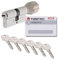 ToniTec Zylinderschloss TEC440 by ABUS Schließzylinder gleichschließend als Knaufzylinder Größe 55/30K mit Codecard