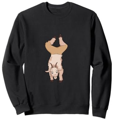 Ziege Yoga Spielzeug Ziege Stofftier Plüsch Ziege Yoga Party Spiel Sweatshirt