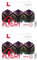 LSTYLE Dart Flights: L1 EZ Standard - für Soft Tip und Steel Tip Darts - 2 Pack - Genesis Rainbow