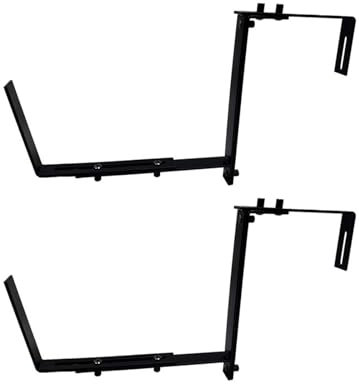 JOERBABU 2/4 Stück Pflanzkastenhalterungen, verstellbare Blumenkastenhalterungen, robuste Garagenaufbewahrungshaken für Garage, Lagerung, Balkon