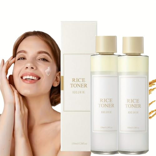 Reiswasser Toner Hydrating Milky Toner with Rice Extract & Purslane Extract, Reiswasser Toner, Milky Toner for Glowing Skin, Purify, Oil Control, Deep Hydration & Radiant