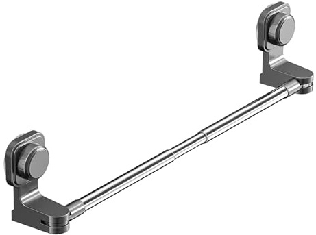 Handtuchhalter 65-130cm Einstellbar Handtuchhalter Ausziehbar Teleskop Ohne Bohren Bad Handtuchstange Wandmontage Saugnapf Handtuchstange,Handtuchstange für Glasduschtür