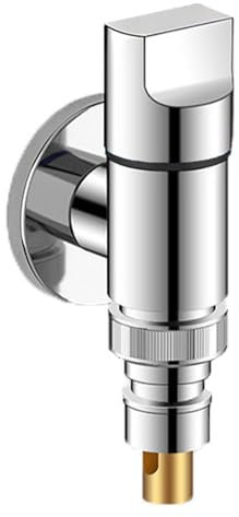 QZKJQDD Wasserhahn Waschmaschine, Waschmaschinenanschluss, 1/2'' Waschmaschinen-Wasserhahn, Automatisches Wasserstoppventil Wasserhahn für Waschmaschine,Geeignet für Waschmaschine, Schlauchanschluss