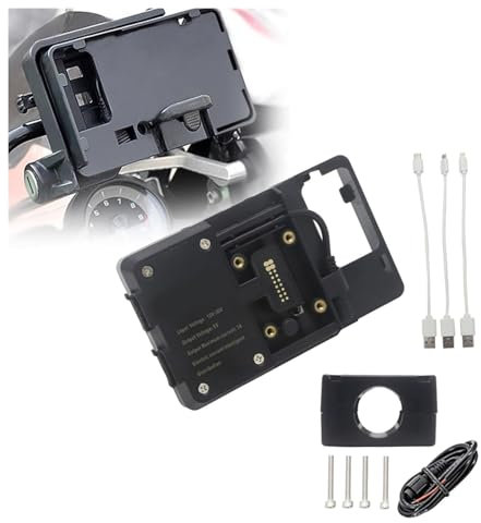 Für B&MW F 700 800 750 850 650 GS F700GS F800GS F750GS F850GS F650GS Navigationshalterung Motorrad USB-Ladegerät Handyhalter Ständer Halterung Navigationshalterung Motorrad(USB 22mm Clip)