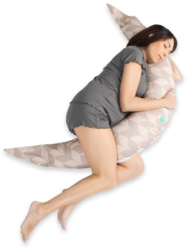 Koala Babycare Schwangerschaftskissen zum Schlafen XXL Abnehmbar - Hypoallergen und Ergonomisches Stillkissen - Außenbezug 100% Baumwolle