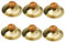 ADOCARN 6 Piezas De Platillos De Dedo De Bronce Para Instrumento De Dedo Platillos De Gong De Mano Platillos De Mano Pequeños Platillos De Mano De Gong Chino Tradicional Mini