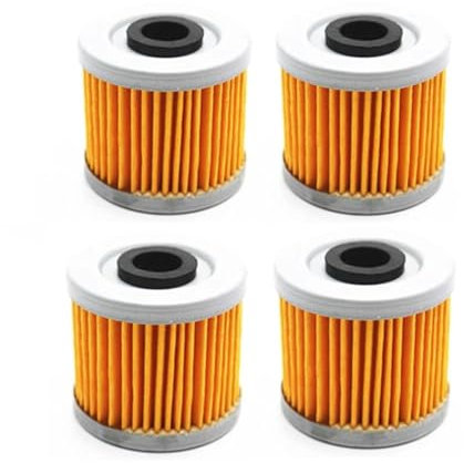 CIENUWPD Filtro dell'Aria per Motori di motociclette, Elemento filtrante per aspirazione dell'Aria per Scooter, filtri dell'olio per ZONTES ZT150D ZT150M ZT150 D/M(4pcs Oil Filters)