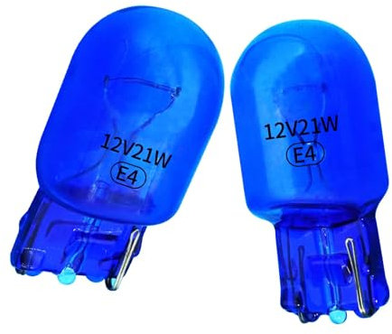 LUDUN W21W Birne - 12v 5w 5000K Glassockel, Standlicht, Bremslicht, Rücklicht, Blinker, lange Lebensdauer,weiße,2 Lampen