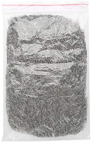 Tissting Épingles de polissage en acier inoxydable 0,5mm, Media de polissage magnétique pour tumbler et bijouterie, Pins de finition en acier inoxydable pour machine de polissage