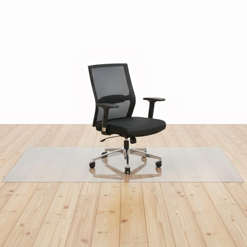 Bürostuhl Unterlage, Bodenschutzmatte für Hartböden - Bodenmatte, Clear Stuhlmatte für Harte Böden Transparente Fußmatten Holz- / Fliesenschutzmatte für Büro & Zuhause (60 * 120 cm)