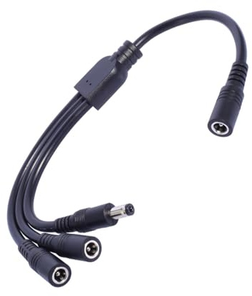 1 To 3 Split DC5521 Power Extension Cable 30cm For Tapo C110 C211 C510W Cameras And More Digital Devices Electronic Device Charger