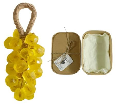 Sapone All'Uva Di Cristallo, Sapone Detergente Delicato Personalizzato All'Uva Di Cristallo Fatto A Mano, Con Confezione Regalo, Adatto Per Il Bagno,#5