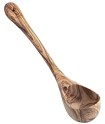 Bérard Schöpflöffel 35 cm, Olivenholz, strapazierfähig, geruchsresistent | individuelle Maserung, natürliche Farbtöne, hygienefreundlich, besonders langlebig