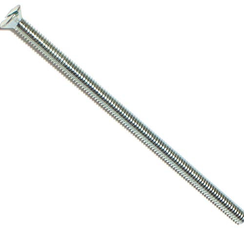 Hard-to-Find Fastener 014973309800 Slotted Flat Machine Screws, 8-32 x 3-1/2-Inch
