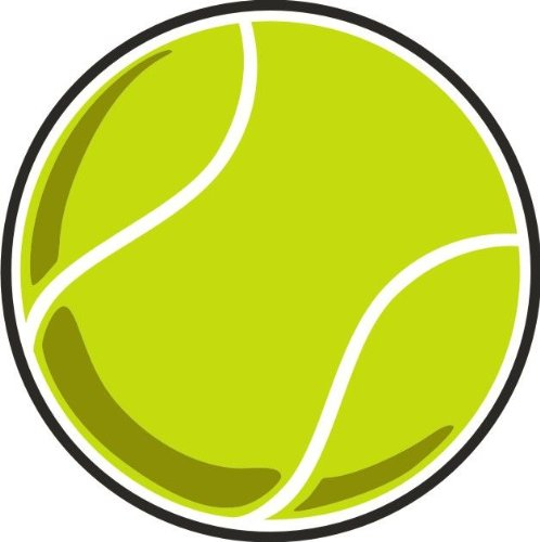 Tortenaufleger Tortenfoto Aufleger Foto Bild Tennisball rund ca. 20 cm *NEU*OVP*