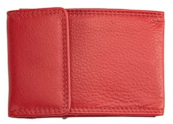 Josephine Osthoff Handtaschen-Manufaktur Étui en cuir avec 2 porte-clés, Rouge avec protection RFID (Rouge) - 966/35