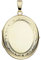 Medaillon Amulett Anhänger zum Öffnen 585 Gold Gelbgold teilmattiert