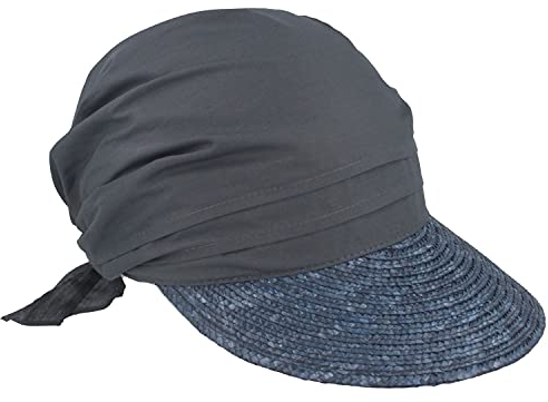 Seeberger Damen Schirmmütze Serie Rügen, Gr. one Size, Blau (Tinte 0068)