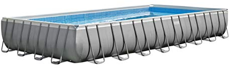 Intex Set per Piscina Ultra Frame, Grigio, 732 x 366 x 132 cm