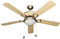 Bastilipo - FORMENTERA, ventilador de techo 132 cm, niquel satinado y pino,60 W,5 palas, luz