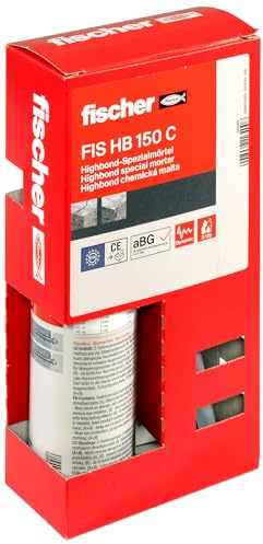fischer Highbond-Spezialmörtel FIS HB 150 C, der Injektionsmörtel für Höchstleistung in gerissenem Beton, optimal für Serienmontagen, ETA-Zulassung, kompakte Kartusche, 150 ml