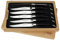 Laguiole en Aubrac - Sechs original Laguiole Steakmesser aus Frankreich - Griff poliertes Büffelhorn - Edle Tafelmesser