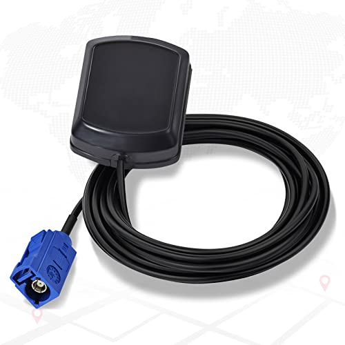 Eightwood Antenne GPS Autoradio Adaptateur Fakra C avec 300cm câble GPS Fakra Antenne Fakra pour Voiture DVR GPS Module Antenne de Suivi GPS Système de Navigation GPS Récepteurs