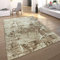 Paco Home Teppich Wohnzimmer Kurzflor Modern Meliert Steinoptik Mauer Muster Braun, Grösse:160x220 cm