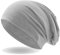 Hatstar® Klassische Slouch Long Beanie Mütze | leicht und weich | für Damen und Herren | Übergangsmütze für Frühling und Sommer (Hellgrau)