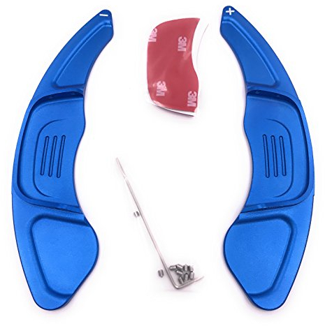 H-Customs Shifters Padlle Shifter Comandi Del Cambio Jack Di Spostamento Shift Paddle Golf 7 solo GTI R GTD Polo GTI 18 alluminio anodizzato blu