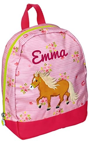 Spiegelburg 14644 - Ponyhof rosa Kindergarten-Rucksack mit Namen beschriftet