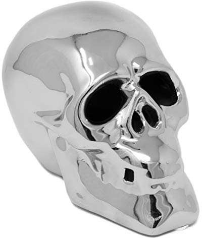 Lesser & Pavey Silver Chrome LED Multicoloured Light Up Skull