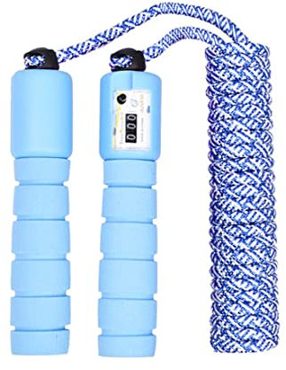 Springseil Speed Rope,springseil Boxen,springseil Sport Kinder,Springseil Kinder Speed Rope mit Zähler,Springseil Sport,Verstellbares Speed Rope Seilspringen!(Blau)