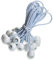 fuxton 50 Tendeur Elastique Caoutchouc Professionnel avec Boule (Blanc 195 mm) pour Tentes, Bâches, Affiches. Tendeur Bâche, Sangle Élastique, Support de Bâche, Caoutchouc de Bâche, Tendeur Caoutchouc