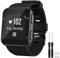 TopPerfekt Armband kompatibel mit Garmin Forerunner 35, weiches Silikon Ersatz-Uhrenarmband für Garmin Forerunner 35 Smart Watch, passend für 130-230 mm Handgelenk (Schwarz (Black Buckle))