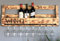 Dekorie Weinregal aus Holz für die Wand - mit Gläserhalter und VINO Schriftzug - Geflammt - fertig montiert - Regal für Weinflaschen und Weingläser