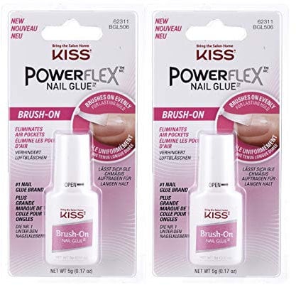 Kiss Powerflex-Brush-on Glue, 0.17 Ounce (2 PACK)