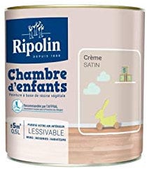 Peinture chambre d'enfant 0,5L RIPOLIN - Ton: Crème