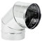coude courbe 90°g acier inoxydable cheminée (D150)