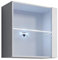MB Muebles Bonitos | Hängevitrine mit 1 Regale | LED Beleuchtung | Breite 60 x Höhe 60 x Tiefe 30 cm | Farbe Weiß | Wohnzimmermöbel | Modell Aitana Q1L