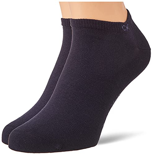 Calvin Klein Women's Gripper Trainer Socks (Pack of 2), navy, One Size