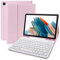Bueuwe Étui Clavier pour Samsung Galaxy Tab A7 10.4 Modèle 2020 (SM-T500/T505/T507), Clavier Français AZERTY, Housse De Support Mince Et Légère avec Porte-Stylo,Rose