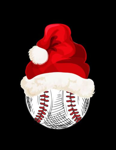 Christmas Baseball Christmas Baseball Ball Hat Xmas Boys Catcher Pitcher GRATITUDE Notebook: Amazing Journal Gift/ 8.5x11 inches