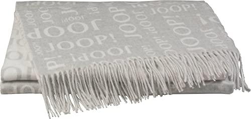 Joop! Plaid Fine Repeat Polyacryl Silber Größe 130x170 cm