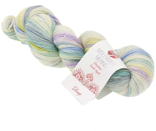 Lana Grossa MEILENWEIT Merino 100 Hand-Dyed 7009 - Rainbow Dhoop