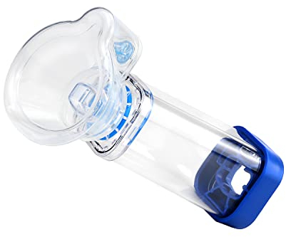 Spacer Chamber Plus Flow-Vu Antistatik inklusive Maske Aero Spacer mit Kappe für erwachsene Kinder (Child)