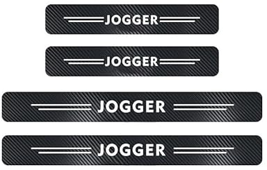 Auto-Einstiegsleisten für Dacia Jogger, 4 Stück Kohlefaser-Autotürschwellenaufkleber, Autotürkantenschutz, Selbstklebende, Kratzfeste Türeinstiegsschutzaufkleber, Autoteile
